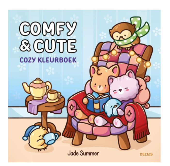 Comfy & Cute - Cozy kleurboek Jade Summer