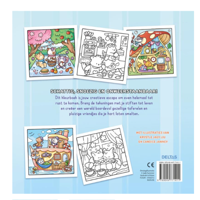 Comfy & Cute - Cozy kleurboek Jade Summer