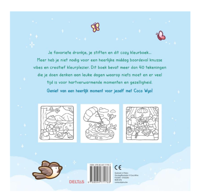 Cozy Days Cute & Comfy kleurboek Coco Wyo