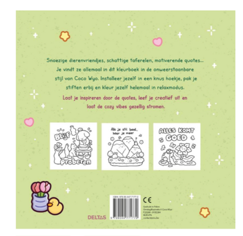 Cozy Vibes Cute & Comfy kleurboek Coco Wyo